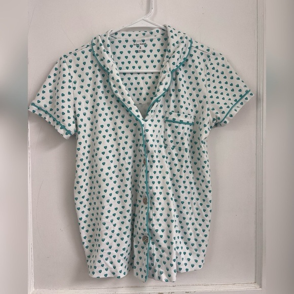 Roller Rabbit Hearts Polo Pajama TOP
Emerald Size S - Picture 1 of 5